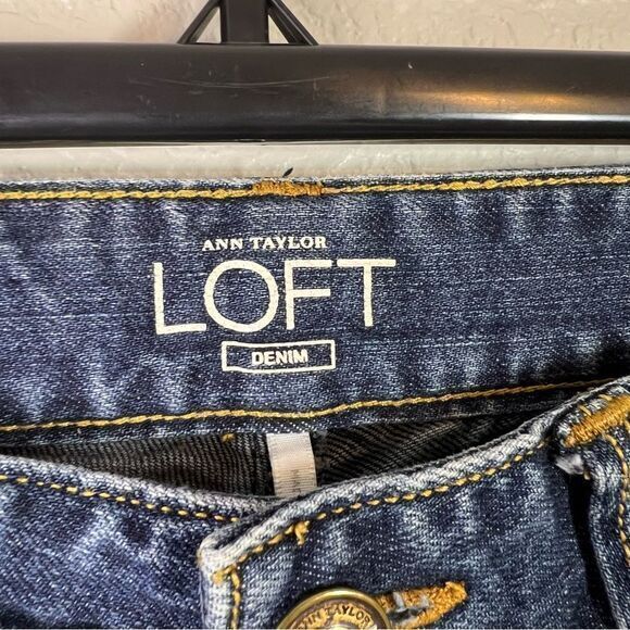 Ann Taylor LOFT Womens Curvy Boot Jeans Medium Wash Denim Stretch Blue 25 / 0 - Picture 4 of 8